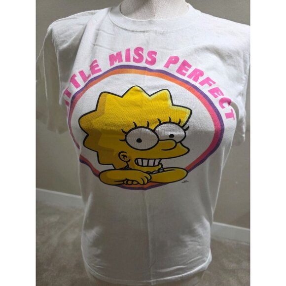 The Simpsons Little Miss Perfect T-Shirt M White - Picture 4 of 6